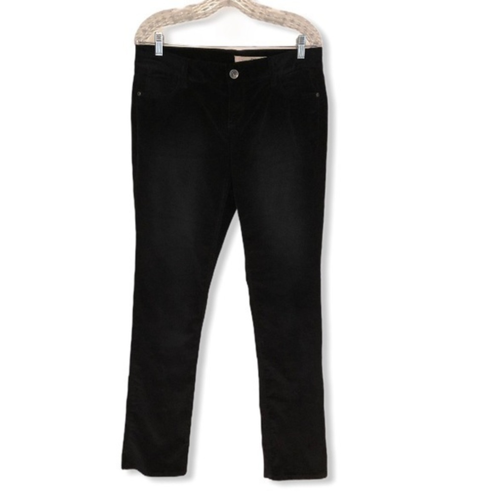 DKNY black velvet pants